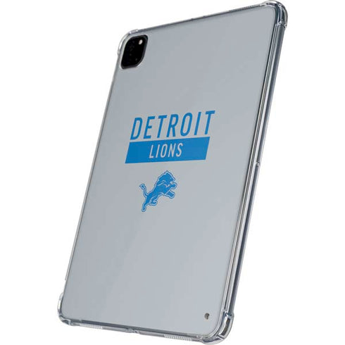 NFL Detroit Lions Grey Performance Series iPad Pro 11in (2024) Clear Case